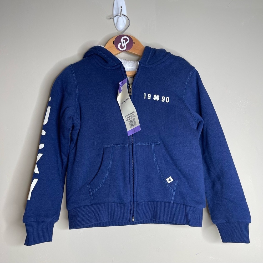 Lucky Brand Sherpa hoodie girl size 5/6